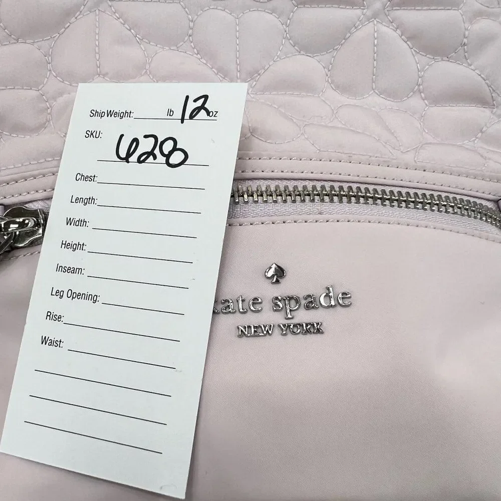 Kate Spade New York Quilted Flower Mini Backpack In Light Pink With Adjustable S